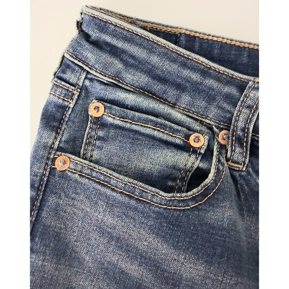 American Eagle Jeans Size 10 Super High-Waist Floral Embroidered Flare Y2K NEW - Picture 4 of 16